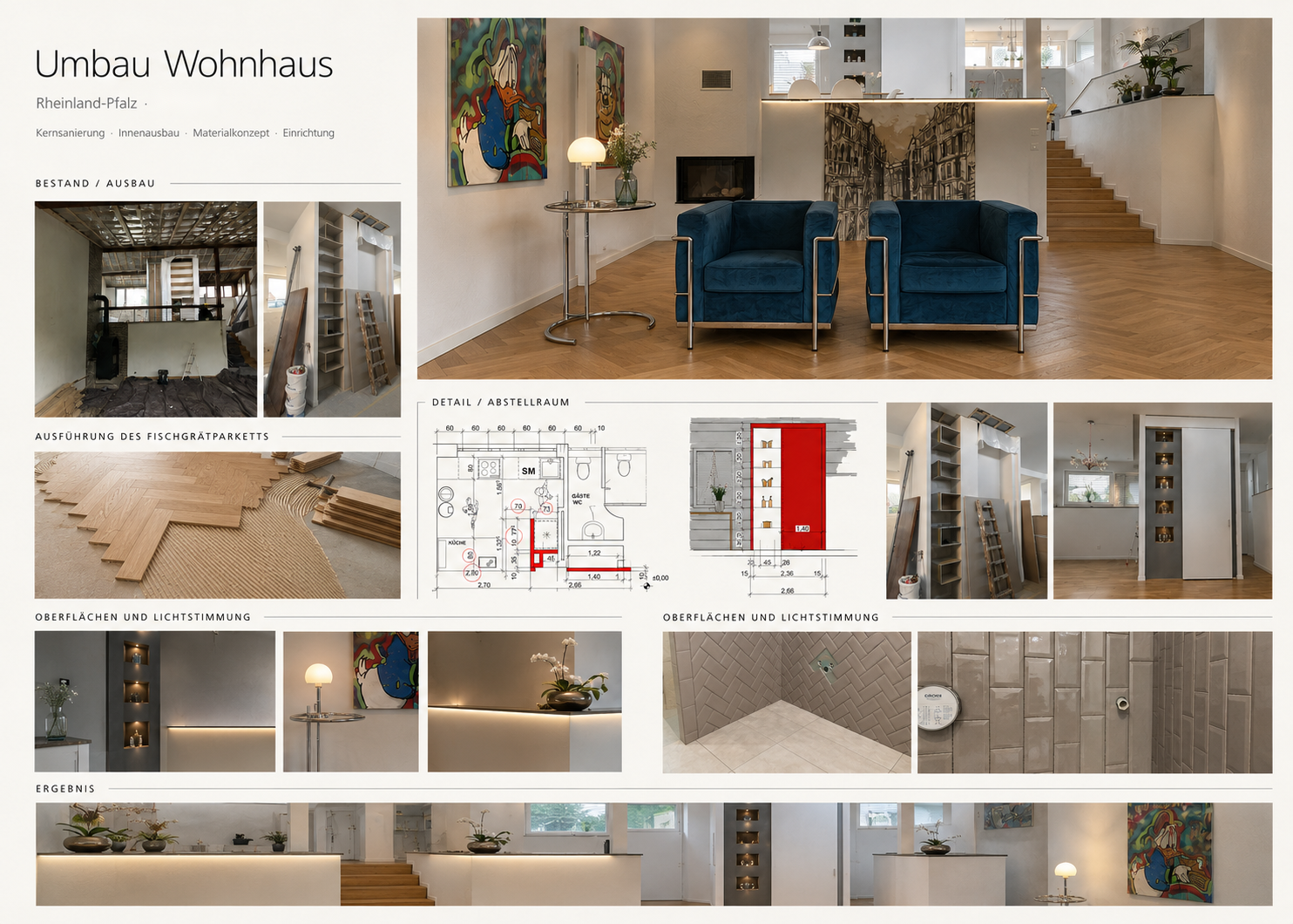 Designblatt Umbau Wohnhaus Bad Breisig