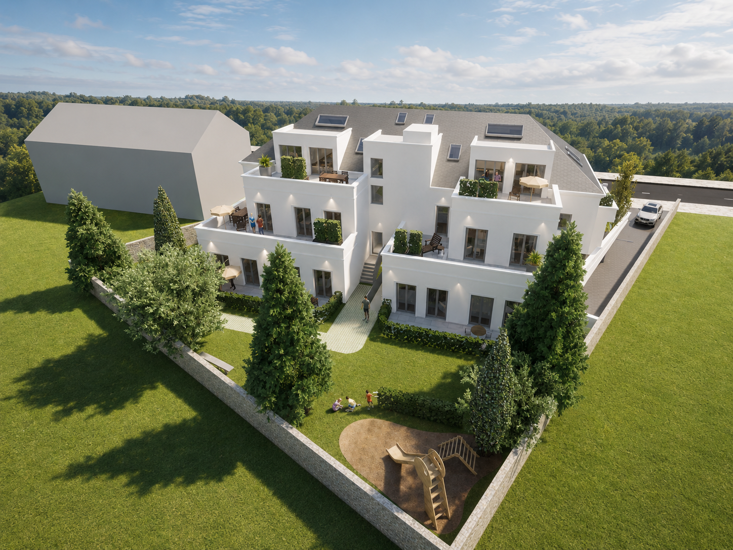 Aussenraum · Gartenperspektive